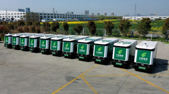 新石器无人车获200张牌照江苏海安市首批无人车正式上路行驶(图1)