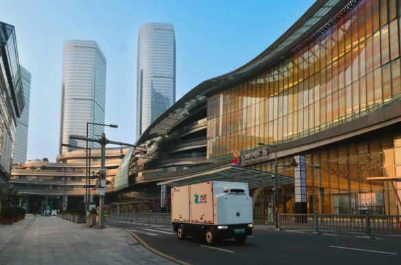 智链全球车联未来！九识无人车驱动全球物流生态智慧升级(图1)