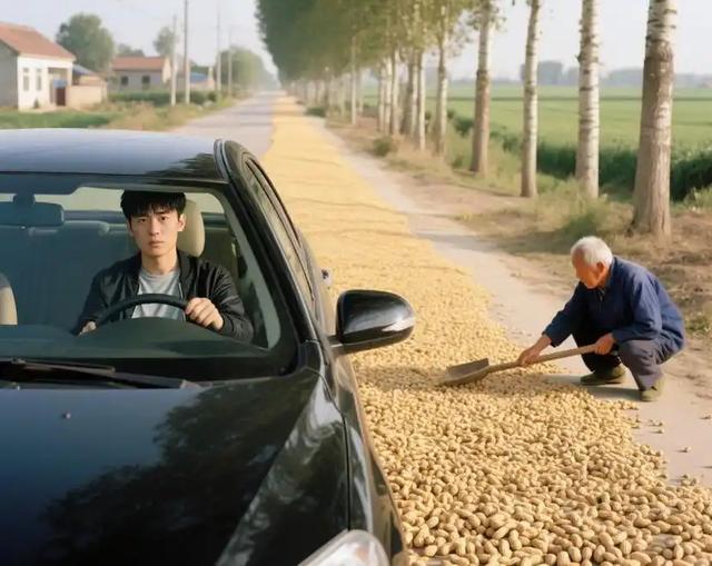 笑翻了！无人驾驶快递车压到大妈晒的BWIN花生被拦下挨打了！(图18)