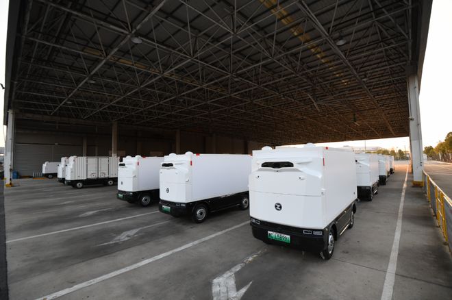 九识智能自动驾驶物流配送车阜阳生产基地正式投产(图3)